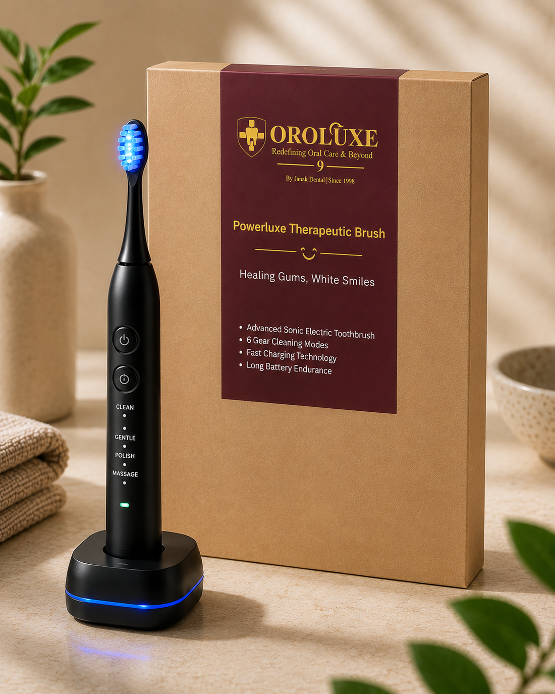 Powerluxe Therapeutic Electric Toothbrush